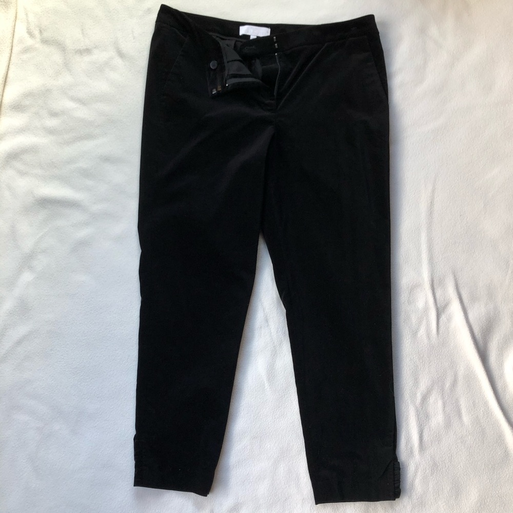 RSVP Talbots Black velvet-like pant size 12